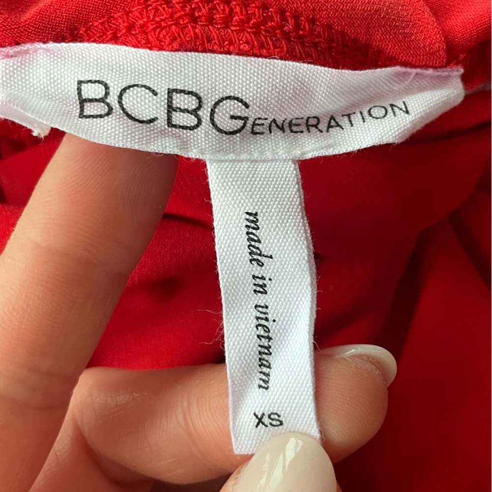 Bcbgeneration Deep V Neck Drapey Pocket Dress - image 6